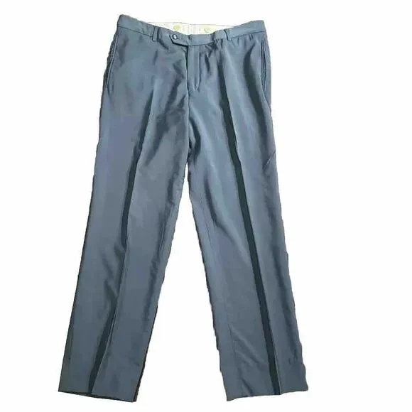 HUGO BOSS 2 Piece Suit 44 L Einstein Sigma 3‎ Button Cerutti 1881 Blue Green